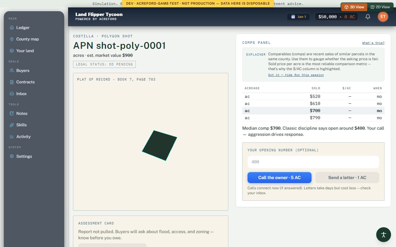 Parcel detail with topo map and assessment data